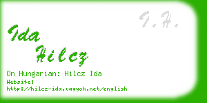 ida hilcz business card